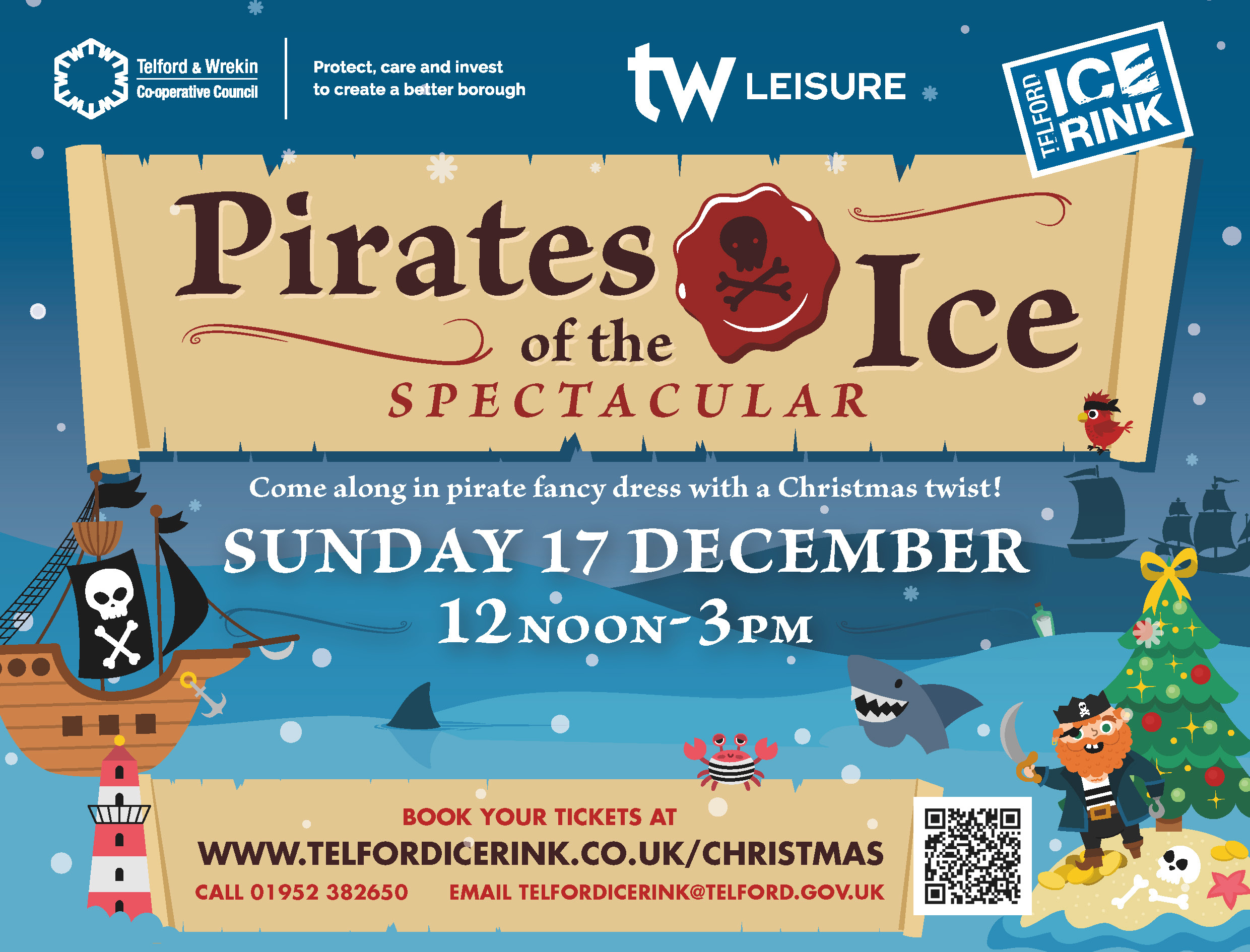 Ice rink Christmas pirates